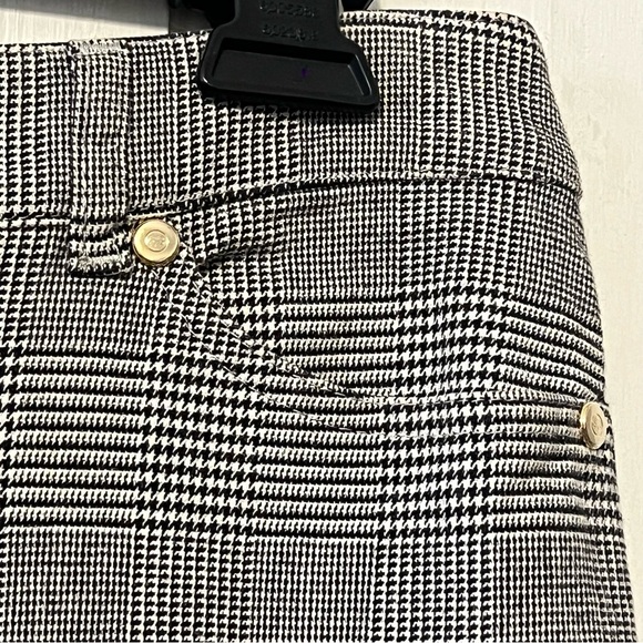 114. ESCADA BLACK WHITE /herringbone, Designer, Pants 8 - Picture 11 of 15